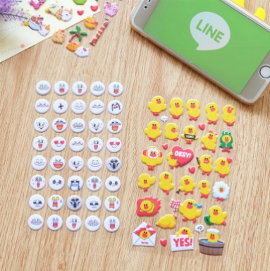 Chat Buddy 3D Deco Stickers