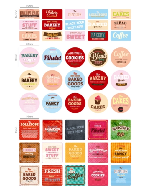 Pastry Shop Mini Sticker Pack4