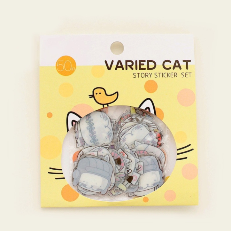 Varied Cat PVC Sticker Pack