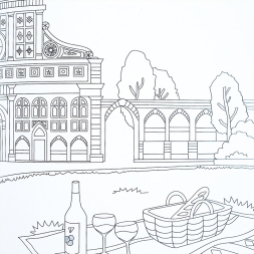 Italy Travel Coloring Book3