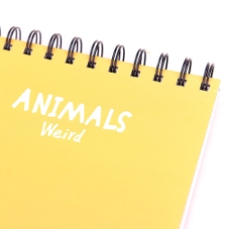 Animals Are Weird Spiral Plain Notepad A55