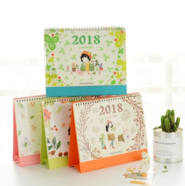 Flower Girl 2018 Desk Calendar