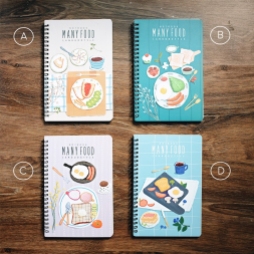 Many Food Spiral Ruled Notebook A51