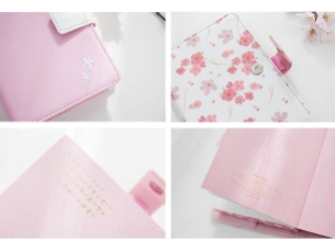 Sakura Season Leather Planner Box Set4