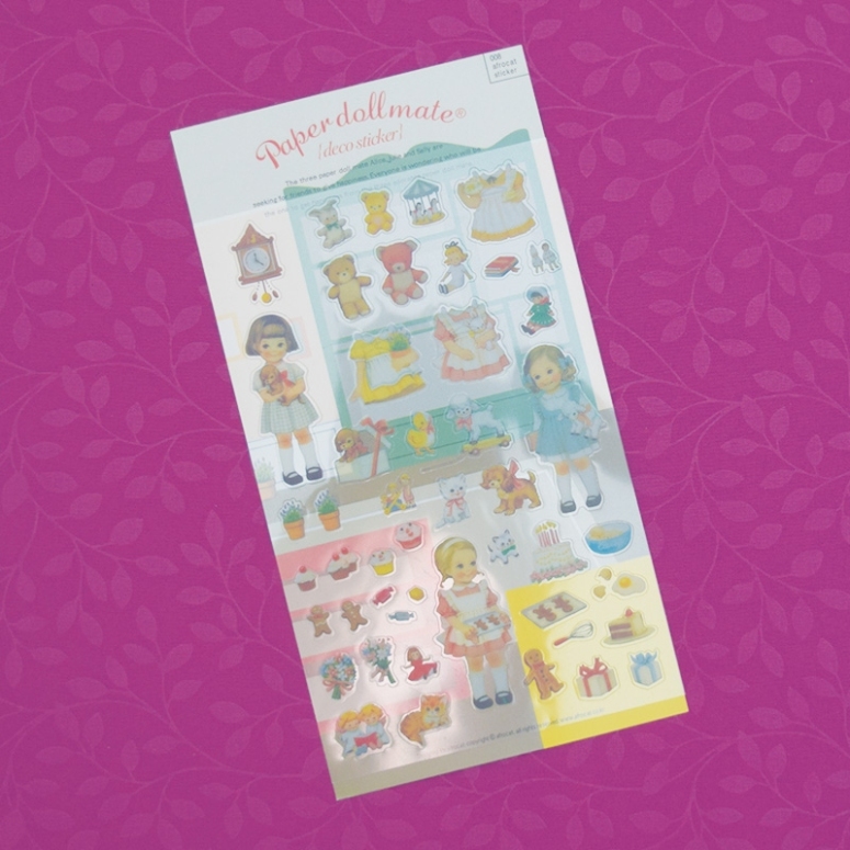 Paper Doll Mate Baking Diary Deco Stickers