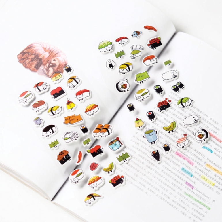 Sushi Variety Diary Deco Stickers